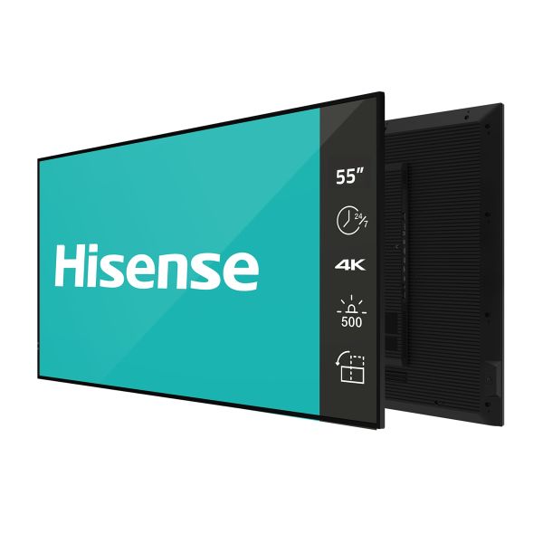 Hisense 55” 4K UHD IPS Digital Signage Display - 24/7 Operation Digitaal A-kaart 139,7 cm (55") Wifi 500 cd/m² 4K Ultra HD Zwart Android 11 24/7 (55DM66D) 2/2 Hisense 55” 4K UHD IPS Digital Signage Display - 24/7 Operation Digitaal A-kaart 139,7 cm (55") Wifi 500 cd/m² 4K Ultra HD Zwart Android 11 24/7 (55DM66D)