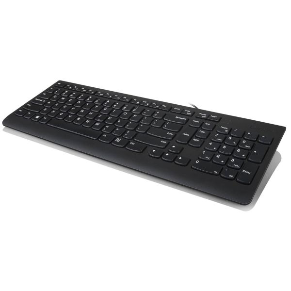 Lenovo 300 toetsenbord Inclusief muis Universeel USB QWERTY Amerikaans Engels Zwart (GX30M39606)
