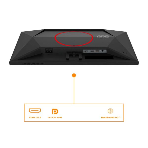 AOC G4 25G4SRE computer monitor 62,2 cm (24.5") 1920 x 1080 Pixels Full HD LED Zwart, Rood (25G4SRE)