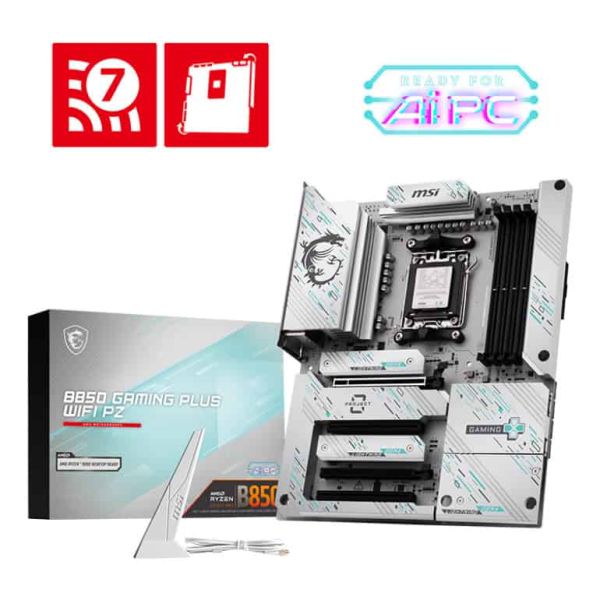 MSI B850 GAMING PLUS WIFI PZ moederbord AMD B850 Socket AM5 ATX (B850GMNGPLUSWIFIPZ)