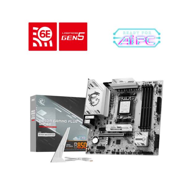 MSI B850M GAMING PLUS WIFI6E AMD B850 Socket AM5 micro ATX (B850MGMNGPLSWIFI6E) MSI B850M GAMING PLUS WIFI6E AMD B850 Socket AM5 micro ATX (B850MGMNGPLSWIFI6E)