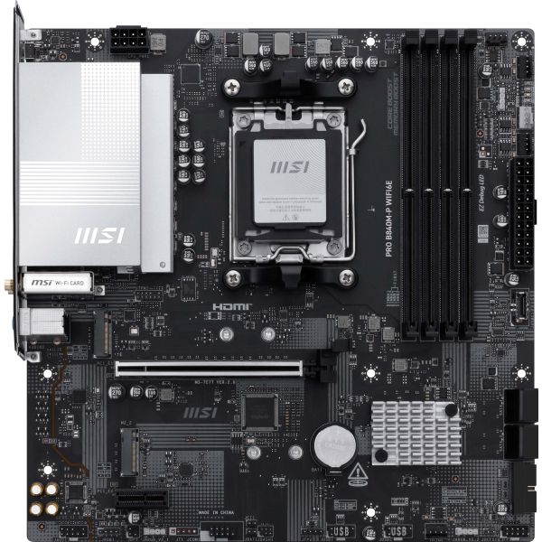 MSI PRO B840M-P WIFI6E moederbord AMD B840 Socket AM5 micro ATX (PRO B840M-P WIFI6E)
