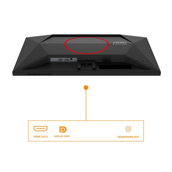 AOC G4 24G4HRE computer monitor 60,5 cm (23.8") 1920 x 1080 Pixels Full HD LED Zwart, Rood (24G4HRE)