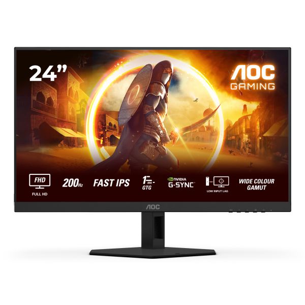 AOC G4 24G4HREAD computer monitor 60,5 cm (23.8") 1920 x 1080 Pixels Zwart, Rood (24G4HRE)