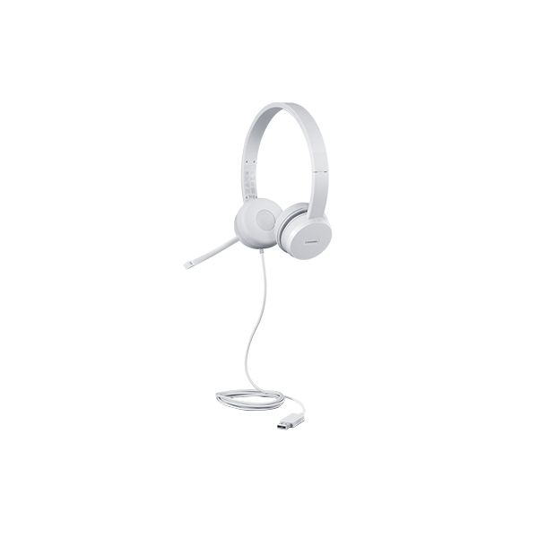 Lenovo GXD1E71385 hoofdtelefoon/headset Bedraad Pols Oproepen/muziek USB Type-A Grijs (GXD1E71385)