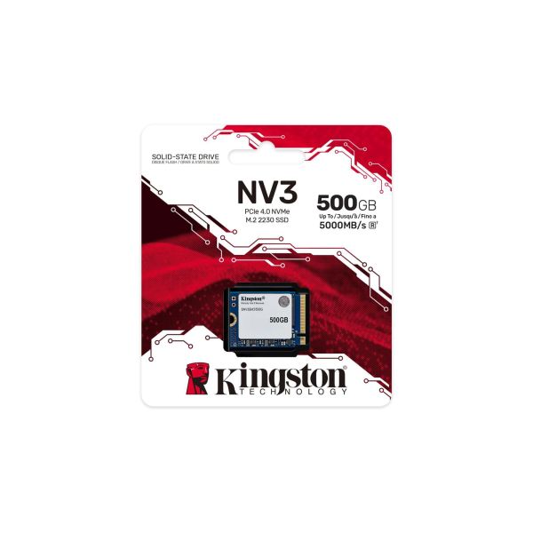 Kingston Technology 500G NV3 M.2 2230 NVMe SSD (SNV3SM3/500G) Kingston Technology 500G NV3 M.2 2230 NVMe SSD (SNV3SM3/500G)