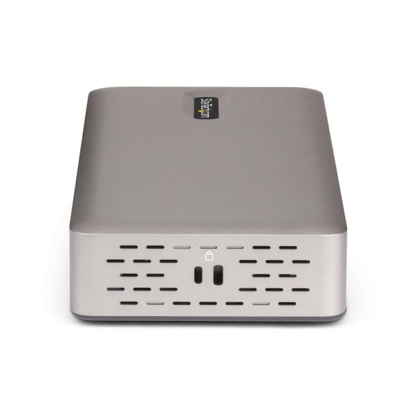 StarTech.com Triple-Monitor USB4 Docking Station, 4K 60Hz HDMI of DisplayPort, 100W Laptop Charging, 2.5GbE, USB-C Multi-Monitor Dock, Zonder Drivers (150UE-USB4DOCKTRIPLE)