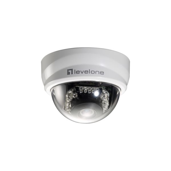 LevelOne FCS-3101 bewakingscamera Dome IP-beveiligingscamera Binnen & buiten 1920 x 1080 Pixels Plafond/bureau (FCS-3101)