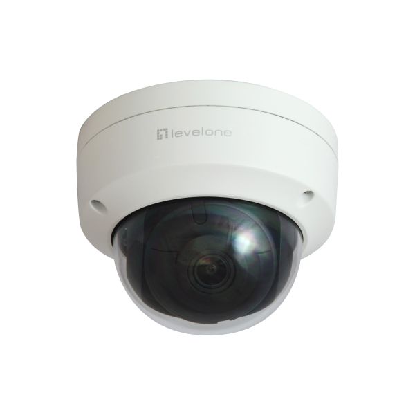 LevelOne FCS-3404 bewakingscamera Dome IP-beveiligingscamera Binnen & buiten 3200 x 1800 Pixels Plafond (FCS-3404)