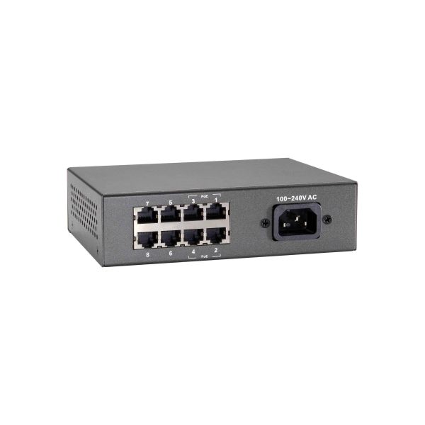 LevelOne FEP-0812 netwerk-switch Fast Ethernet (10/100) Power over Ethernet (PoE) Zwart (FEP-0812)