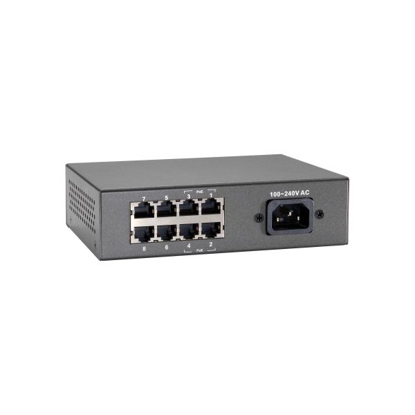 LevelOne FEP-0812 netwerk-switch Fast Ethernet (10/100) Power over Ethernet (PoE) Zwart (FEP-0812)
