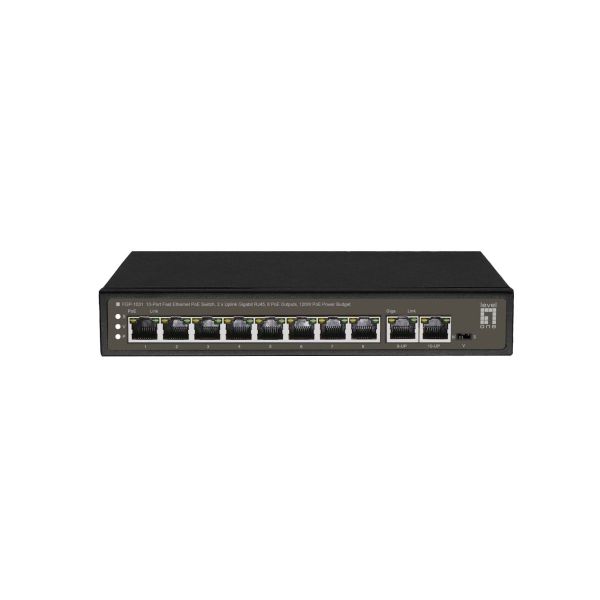 LevelOne FGP-1031 netwerk-switch Unmanaged Gigabit Ethernet (10/100/1000) Power over Ethernet (PoE) Zwart (FGP-1031)