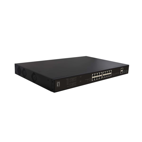 LevelOne FGP-2031 netwerk-switch Unmanaged Fast Ethernet (10/100) Power over Ethernet (PoE) 1U Zwart (FGP-2031)