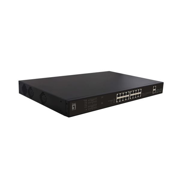 LevelOne FGP-2031 netwerk-switch Unmanaged Fast Ethernet (10/100) Power over Ethernet (PoE) 1U Zwart (FGP-2031)