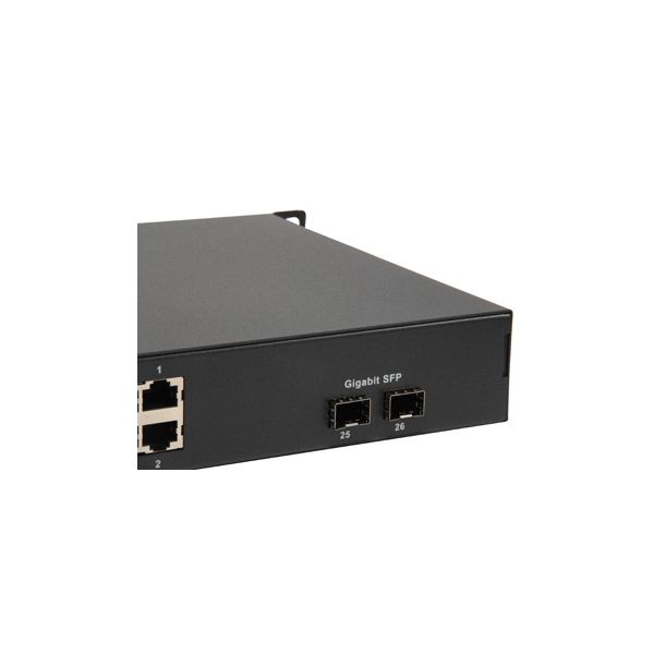 LevelOne FGP-2602W380 netwerk-switch Unmanaged Fast Ethernet (10/100) Power over Ethernet (PoE) Zwart (FGP-2602W380)