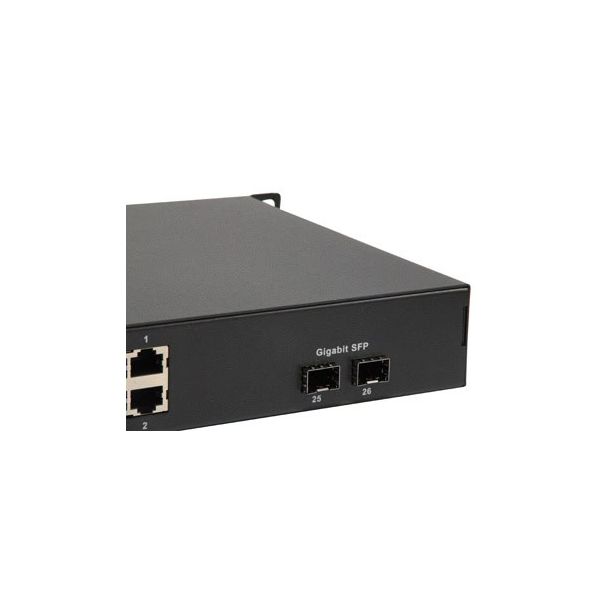 LevelOne FGP-2602W380 netwerk-switch Unmanaged Fast Ethernet (10/100) Power over Ethernet (PoE) Zwart (FGP-2602W380)