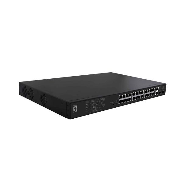 LevelOne FGP-2831 netwerk-switch Unmanaged Fast Ethernet (10/100) Power over Ethernet (PoE) 1U Zwart (FGP-2831)