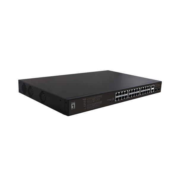 LevelOne FGP-2831 netwerk-switch Unmanaged Fast Ethernet (10/100) Power over Ethernet (PoE) 1U Zwart (FGP-2831)