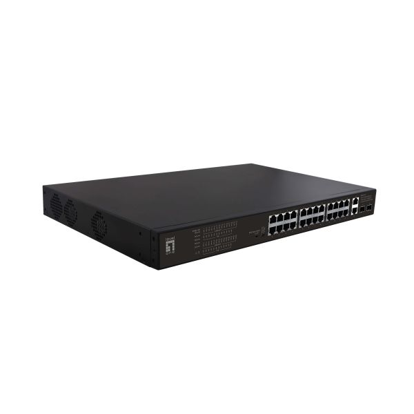 LevelOne FGP-2831 netwerk-switch Unmanaged Fast Ethernet (10/100) Power over Ethernet (PoE) 1U Zwart (FGP-2831)