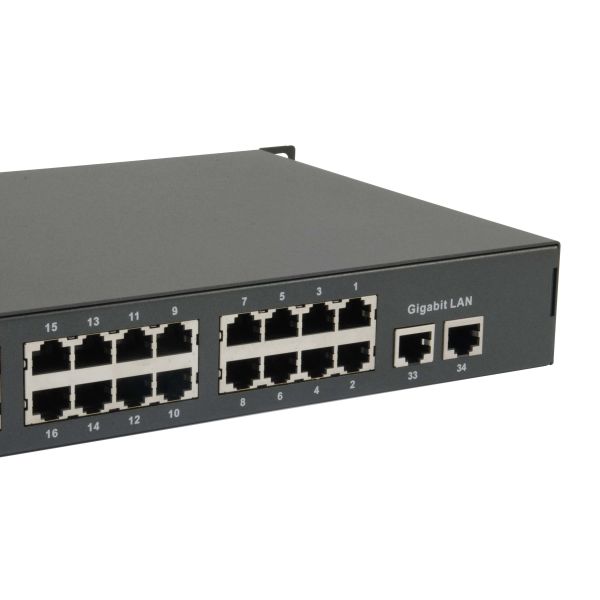 LevelOne FGP-3400W250 netwerk-switch Unmanaged Fast Ethernet (10/100) Power over Ethernet (PoE) Zwart (FGP-3400W250)