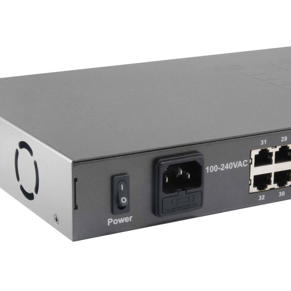LevelOne FGP-3400W380 netwerk-switch Unmanaged Fast Ethernet (10/100) Power over Ethernet (PoE) Zwart (FGP-3400W380)