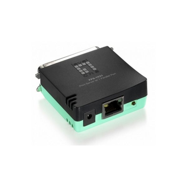 LevelOne FPS-1031 print server Ethernet LAN Zwart, Groen (FPS-1031)