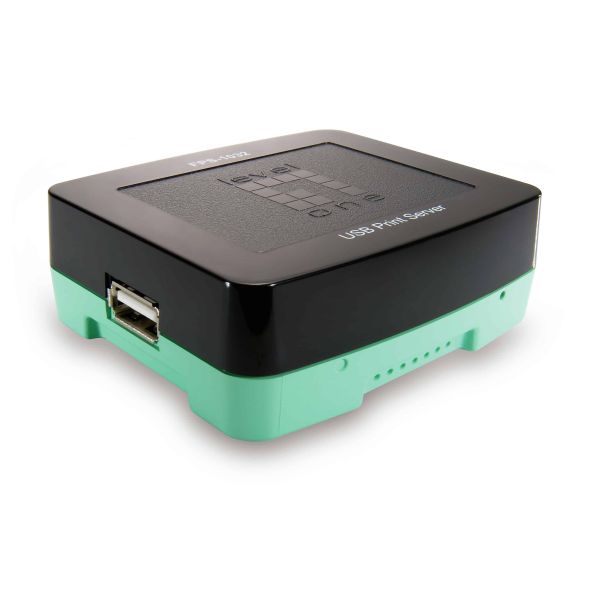 LevelOne FPS-1032 print server Ethernet LAN Zwart, Groen (FPS-1032)
