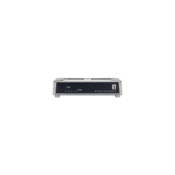 LevelOne FSW-0508TX netwerk-switch Unmanaged Fast Ethernet (10/100) Zwart, Grijs (FSW-0508TX)