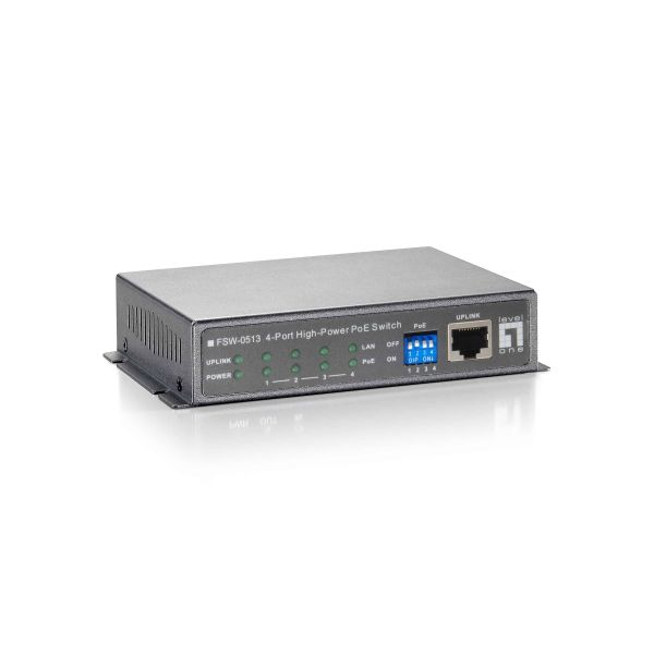 LevelOne FSW-0513 netwerk-switch Fast Ethernet (10/100) Power over Ethernet (PoE) Zwart, Grijs (FSW-0513) LevelOne FSW-0513 netwerk-switch Fast Ethernet (10/100) Power over Ethernet (PoE) Zwart, Grijs (FSW-0513)