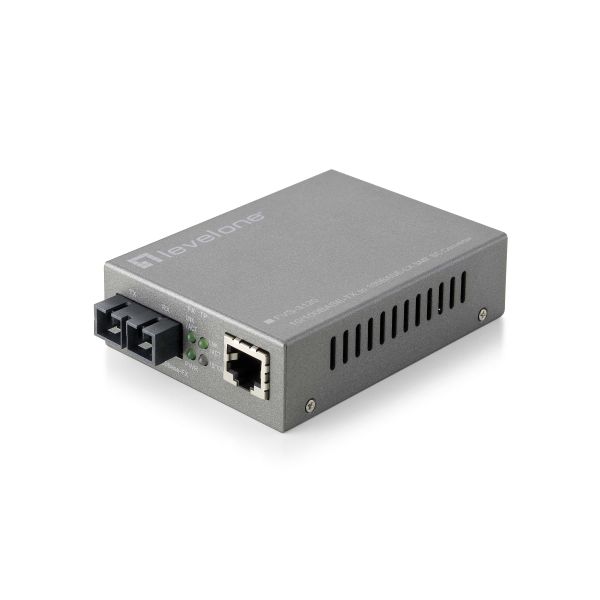 LevelOne FVS-3120 netwerk media converter 100 Mbit/s Single-mode Grijs (FVS-3120)