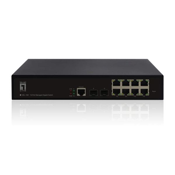 LevelOne GEL-1061 netwerk-switch Managed L2 Gigabit Ethernet (10/100/1000) Zwart (GEL-1061) LevelOne GEL-1061 netwerk-switch Managed L2 Gigabit Ethernet (10/100/1000) Zwart (GEL-1061)