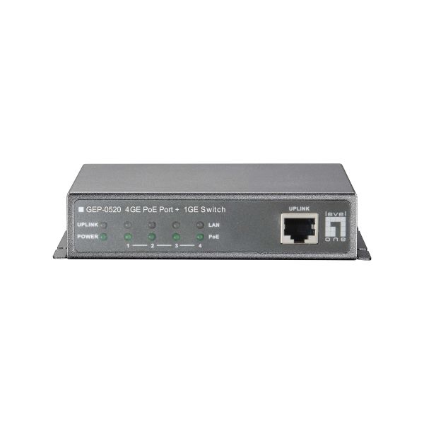 LevelOne GEP-0520 netwerk-switch Gigabit Ethernet (10/100/1000) Power over Ethernet (PoE) Zwart (GEP-0520)