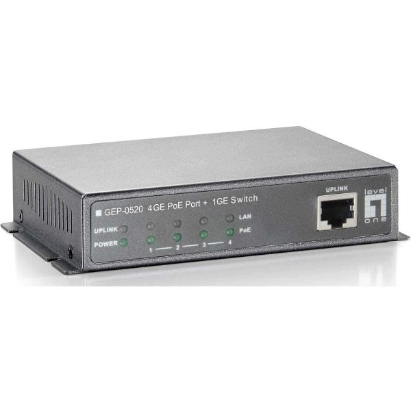 LevelOne GEP-0520 Gigabit Ethernet PoE Switch (GEP-0520)