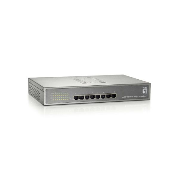 LevelOne GEP-0822 netwerk-switch Gigabit Ethernet (10/100/1000) Power over Ethernet (PoE) Grijs (GEP-0822)