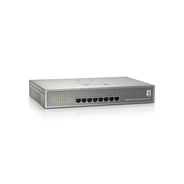 LevelOne GEP-0822 netwerk-switch Gigabit Ethernet (10/100/1000) Power over Ethernet (PoE) Grijs (GEP-0822)