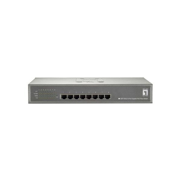LevelOne GEP-0822 netwerk-switch Gigabit Ethernet (10/100/1000) Power over Ethernet (PoE) Grijs (GEP-0822)