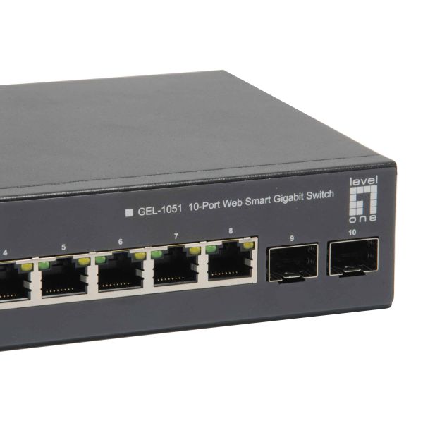 LevelOne GEP-1051 Managed L2/L3/L4 Gigabit Ethernet (10/100/1000) Power over Ethernet (PoE) Zwart (GEP-1051)