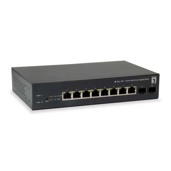 LevelOne GEP-1051 Managed L2/L3/L4 Gigabit Ethernet (10/100/1000) Power over Ethernet (PoE) Zwart (GEP-1051) LevelOne GEP-1051 Managed L2/L3/L4 Gigabit Ethernet (10/100/1000) Power over Ethernet (PoE) Zwart (GEP-1051)