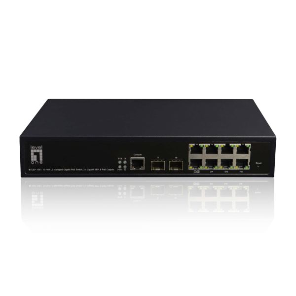 LevelOne GEP-1061 netwerk-switch Managed L2 Gigabit Ethernet (10/100/1000) Power over Ethernet (PoE) Zwart (GEP-1061)