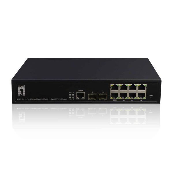 LevelOne GEP-1061 netwerk-switch Managed L2 Gigabit Ethernet (10/100/1000) Power over Ethernet (PoE) Zwart (GEP-1061NEUEVERSION)