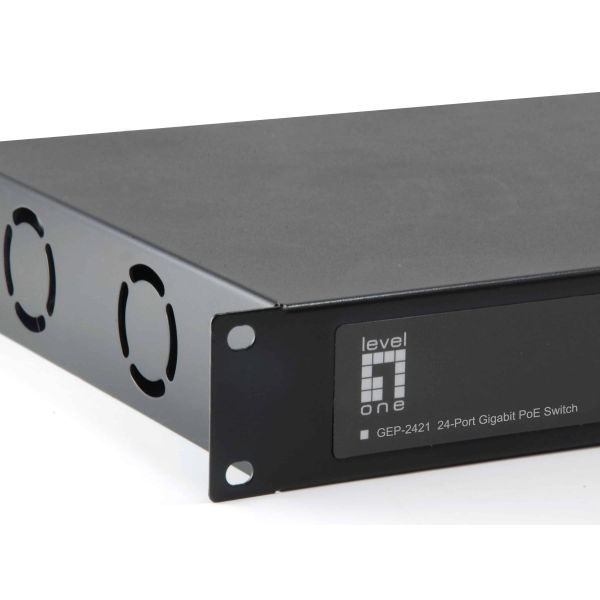 LevelOne GEP-2421W150 netwerk-switch Unmanaged Gigabit Ethernet (10/100/1000) Power over Ethernet (PoE) Zwart (GEP-2421W150)