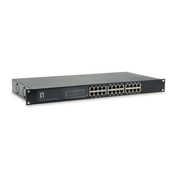 LevelOne GEP-2421W630 netwerk-switch Unmanaged Gigabit Ethernet (10/100/1000) Power over Ethernet (PoE) Zwart (GEP-2421W630)
