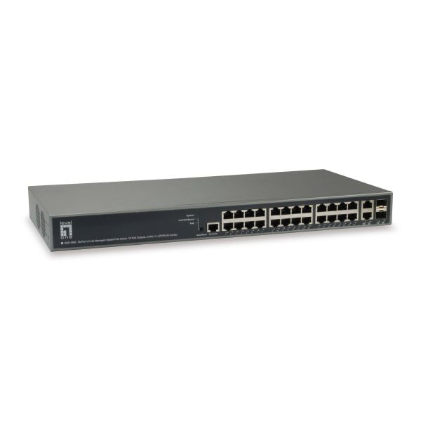 LevelOne GEP-2682 netwerk-switch Managed L3 Gigabit Ethernet (10/100/1000) Power over Ethernet (PoE) (GEP-2682) LevelOne GEP-2682 netwerk-switch Managed L3 Gigabit Ethernet (10/100/1000) Power over Ethernet (PoE) (GEP-2682)