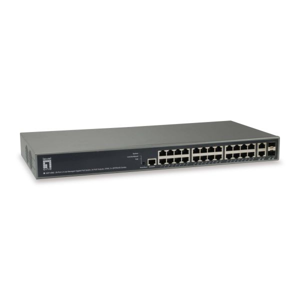 LevelOne GEP-2682 netwerk-switch Managed L3 Gigabit Ethernet (10/100/1000) Power over Ethernet (PoE) (GEP-2682)