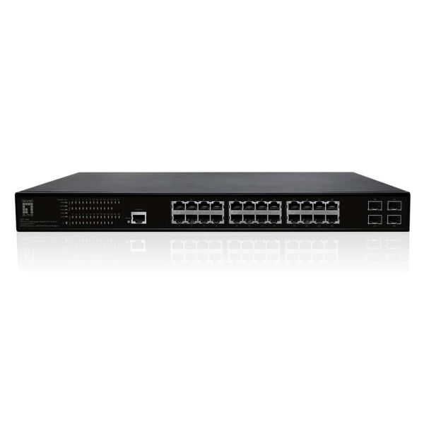 LevelOne GEP-2861 netwerk-switch Managed L2 Gigabit Ethernet (10/100/1000) Power over Ethernet (PoE) 1U Zwart (GEP-2861) LevelOne GEP-2861 netwerk-switch Managed L2 Gigabit Ethernet (10/100/1000) Power over Ethernet (PoE) 1U Zwart (GEP-2861)
