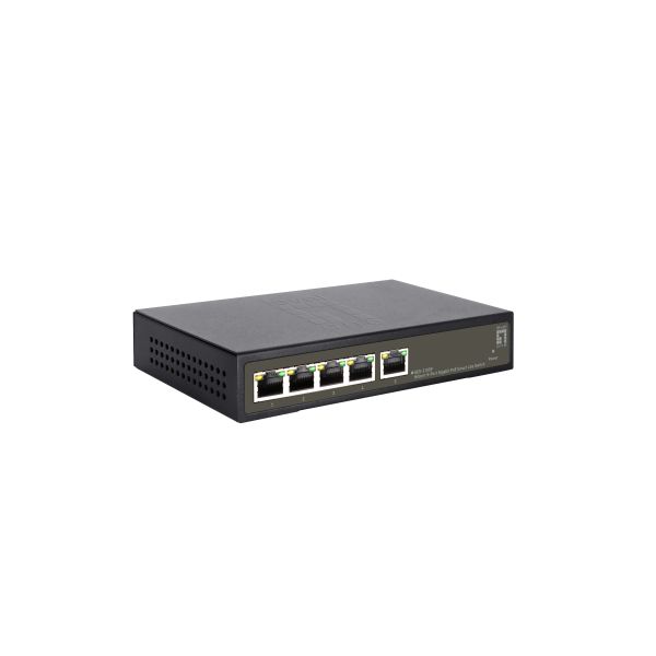 LevelOne GES-2105P netwerk-switch Managed L2 Gigabit Ethernet (10/100/1000) Power over Ethernet (PoE) Zwart (GES-2105P)