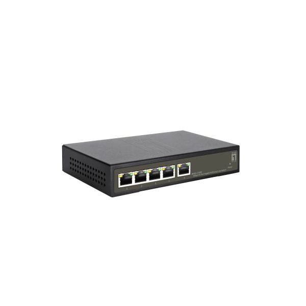LevelOne GES-2105P netwerk-switch Managed L2 Gigabit Ethernet (10/100/1000) Power over Ethernet (PoE) Zwart (GES-2105P)
