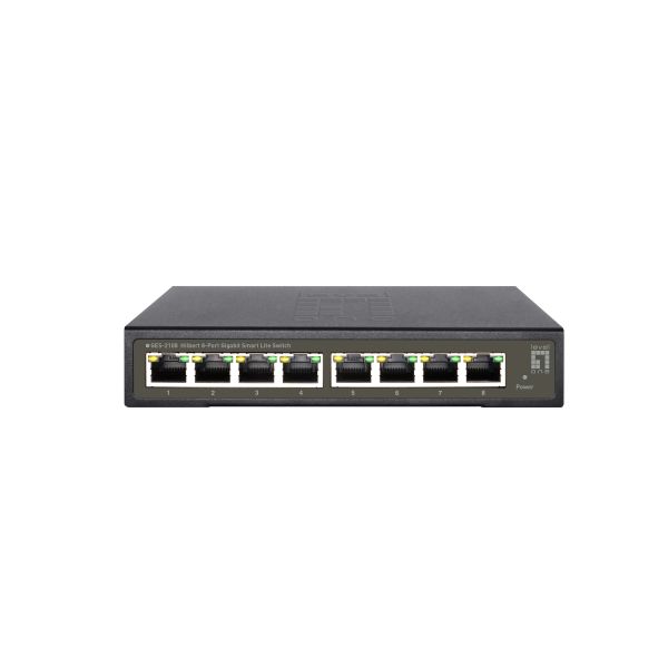 LevelOne GES-2108 netwerk-switch Managed L2 Gigabit Ethernet (10/100/1000) Zwart (GES-2108)