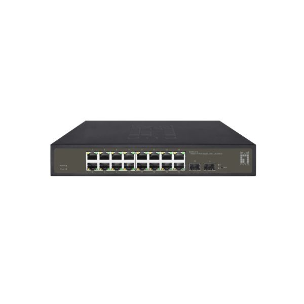LevelOne GES-2118 netwerk-switch Managed L2 Gigabit Ethernet (10/100/1000) Zwart (GES-2118)