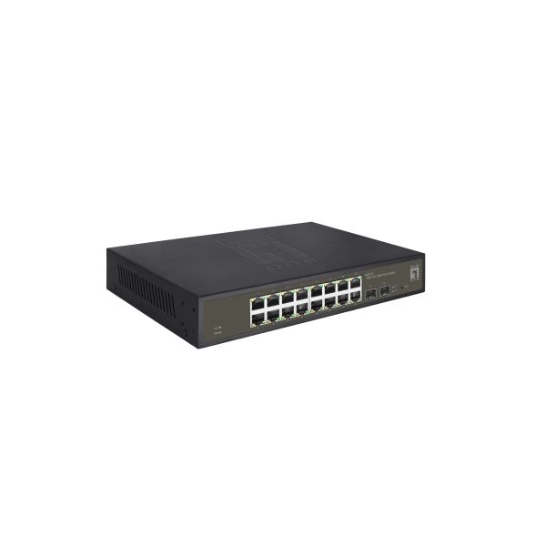 LevelOne GES-2118 netwerk-switch Managed L2 Gigabit Ethernet (10/100/1000) Zwart (GES-2118)